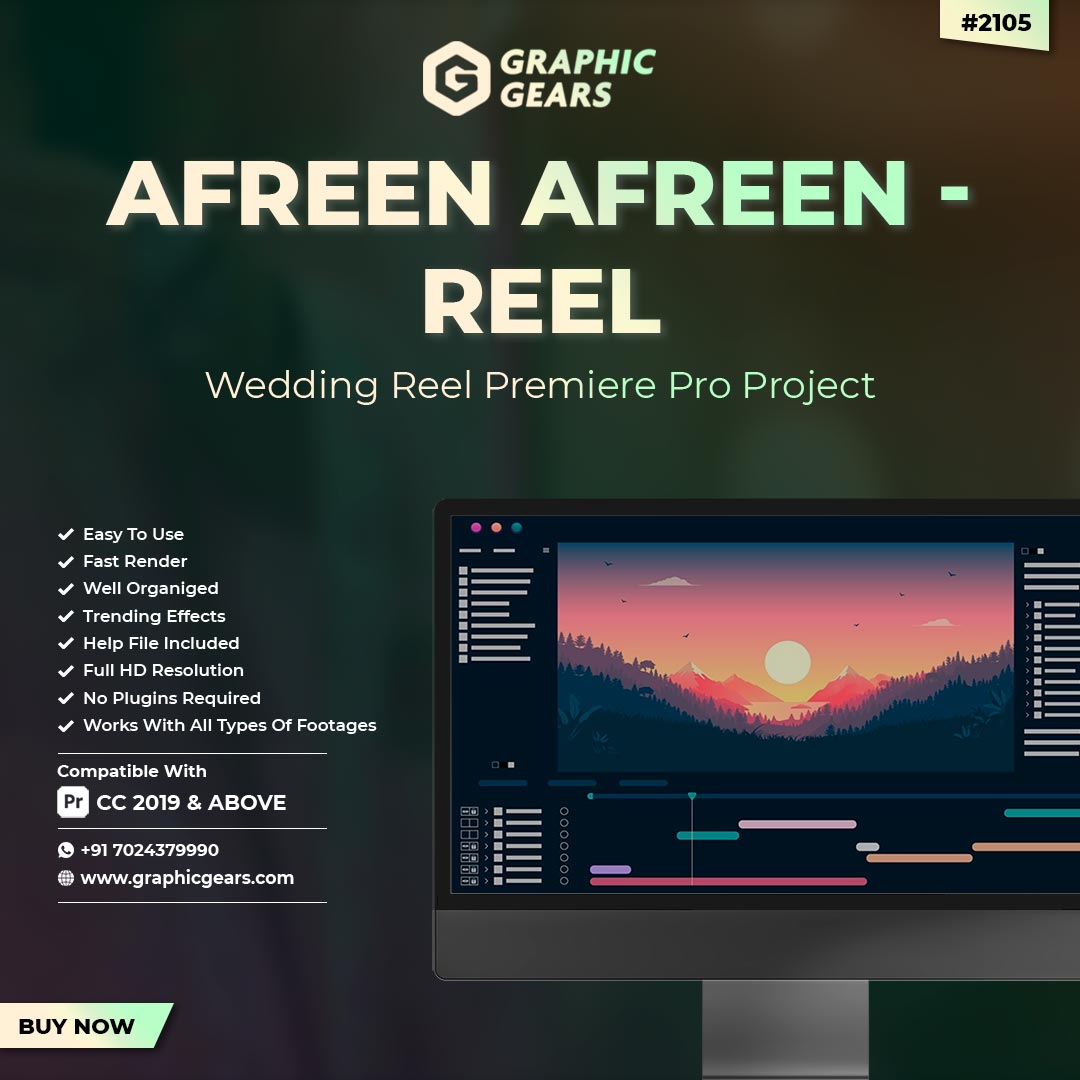 Afreen Afreen Wedding Reel Premiere Pro Project - Cinematic Reel Project
