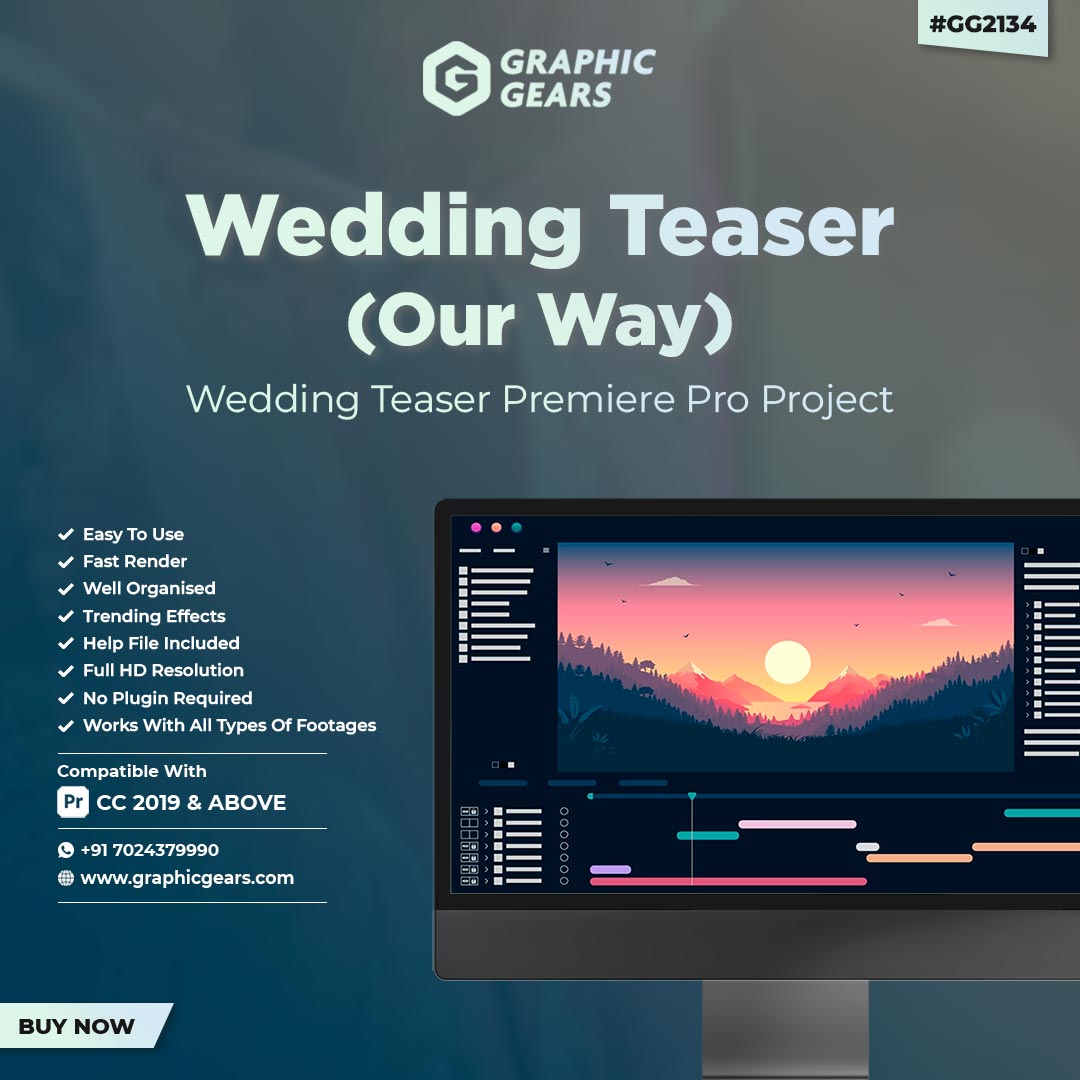 Wedding Cinematic Teaser Project For Premiere Pro - Our Way