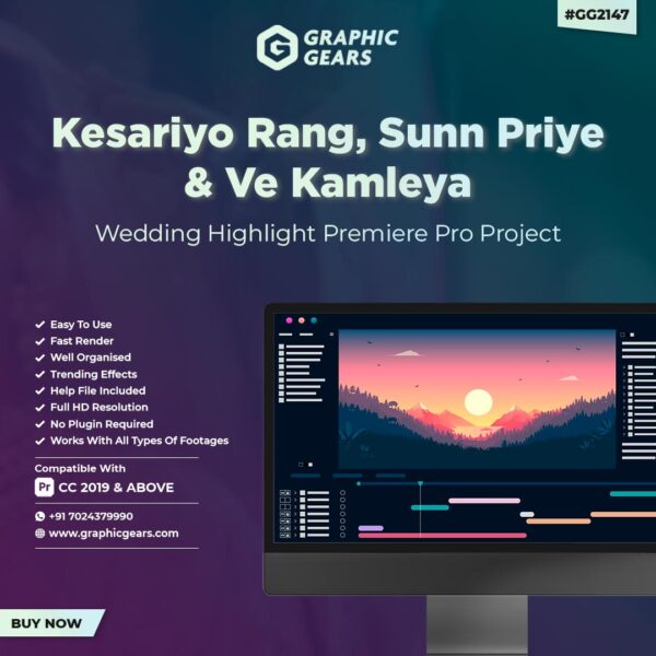 Kesariyo-Rang,-Sun-Priye-&-Kamleya-Wedding-Highlight-Project-GG2147-