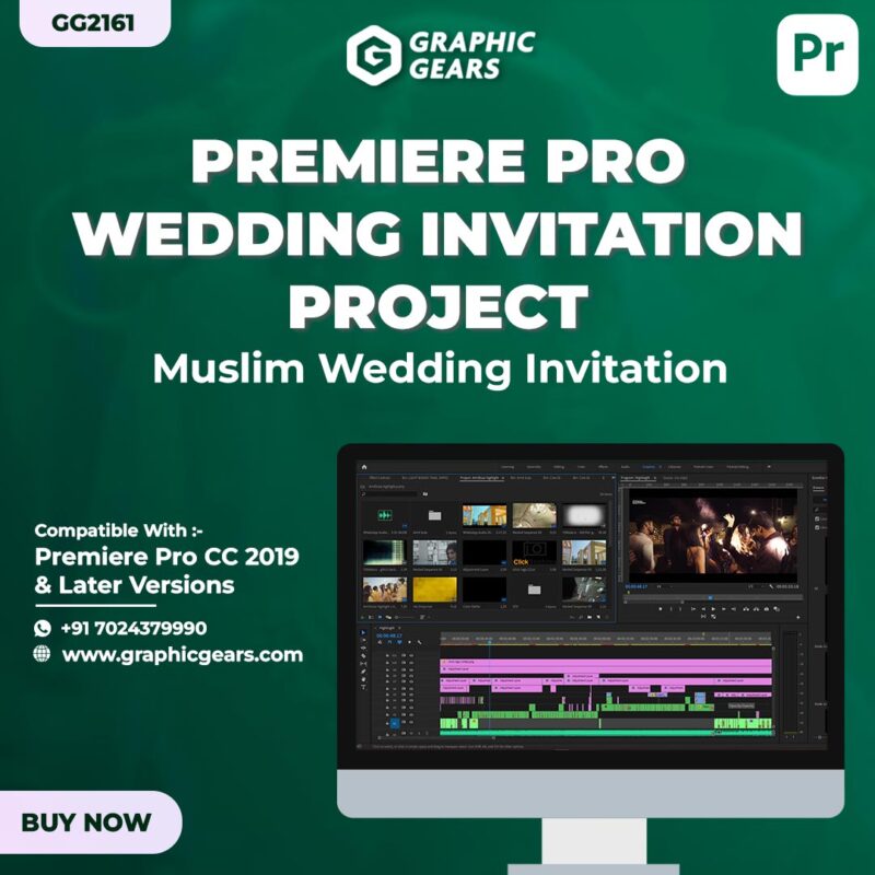 Muslim Wedding Invitation Project For Premiere Pro