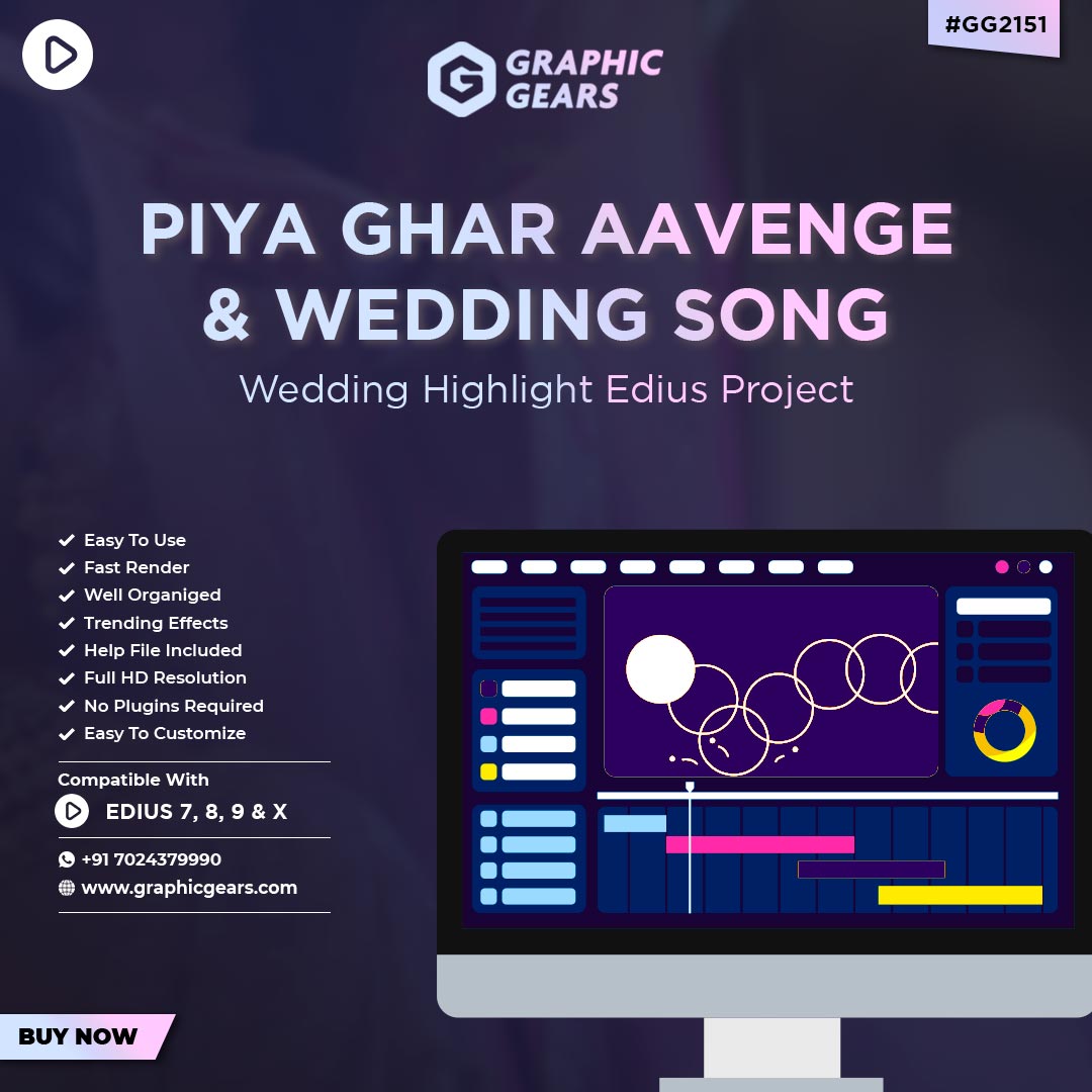 Piya Ghar Aavenge and Wedding Song Wedding Highlight Edius Project