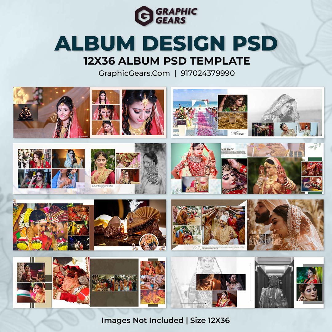 Download Wedding Album Design PSD 2023 - Wedding Album PSD