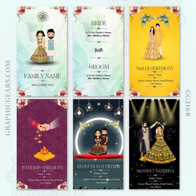 Aesthetic Wedding Invitation Canva Template – Wedding Invitation ...