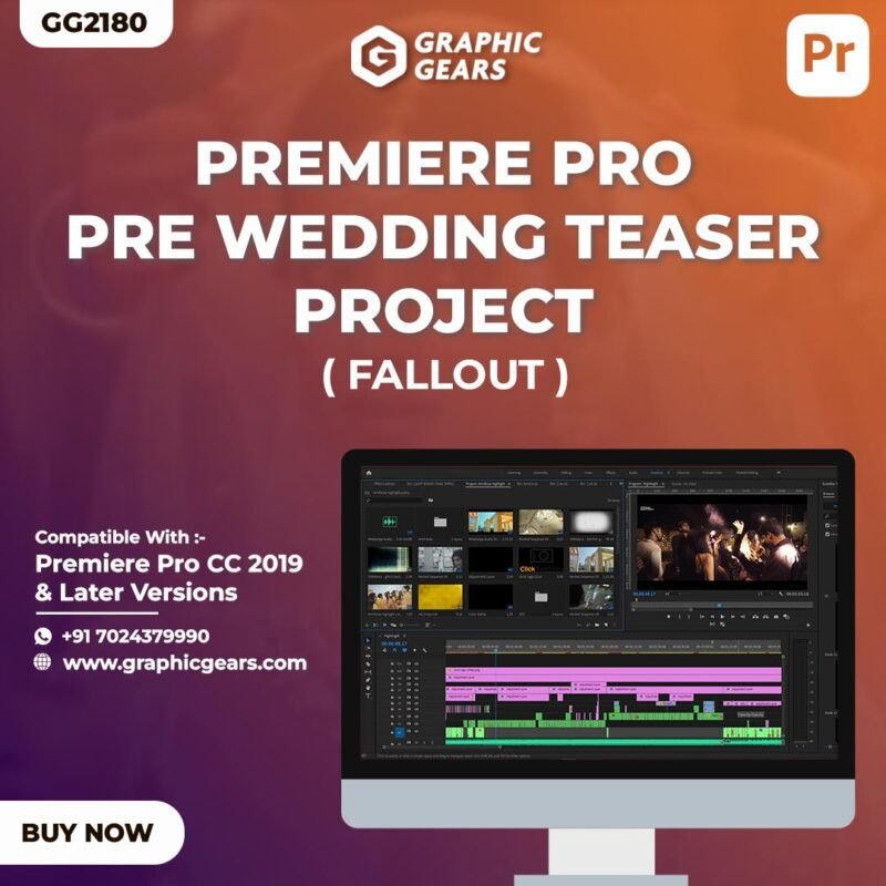 Pre-Wedding Teaser Project - Cinematic Pre-Wedding Teaser Premiere Pro Project