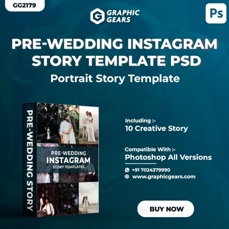 Pre-Wedding Instagram Story Template - Creative Instagram Story PSD