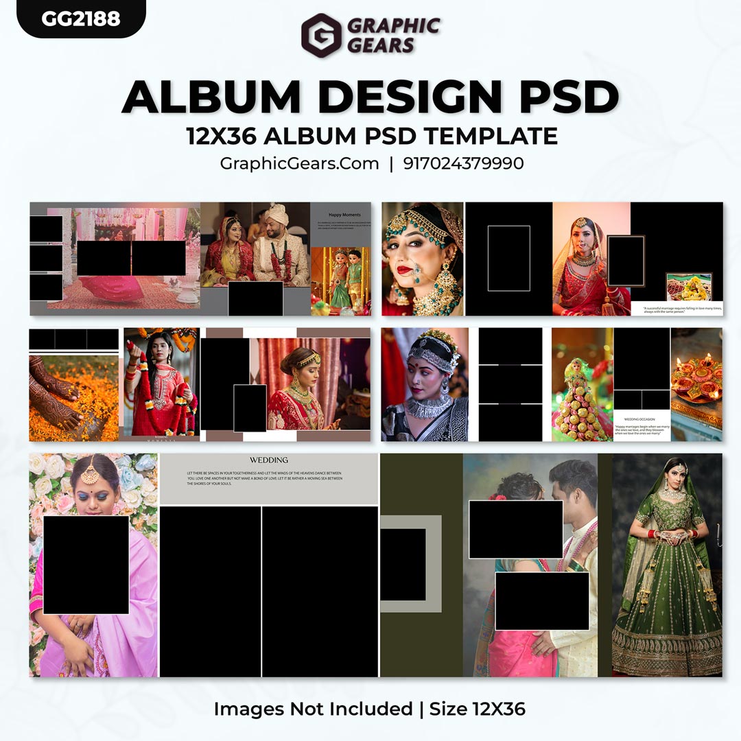Download Free Wedding Album PSD - Wedding Album Design PSD Pack 04