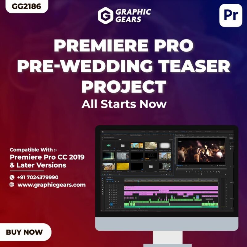 Pre-Wedding Teaser Project - Cinematic Pre-Wedding Teaser Premiere Pro Project