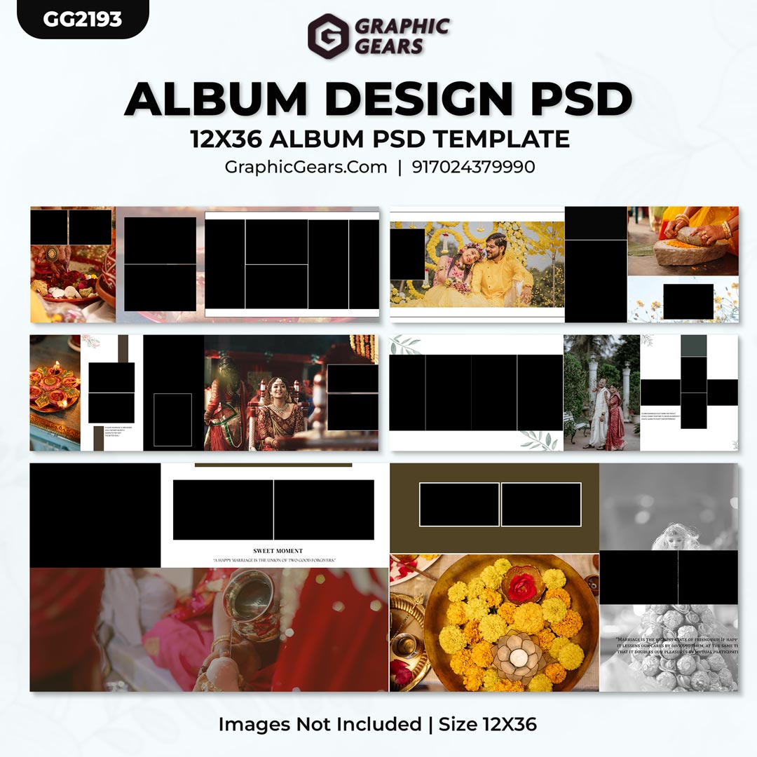 Download Free Wedding Album PSD - Wedding Album Design PSD Pack 09