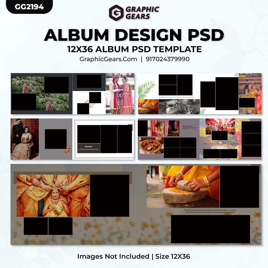 Download Free Wedding Album PSD - Wedding Album Design PSD Pack 10