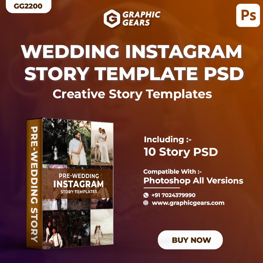 Pre-Wedding Instagram Story Template - Creative Instagram Story PSD Pack 03
