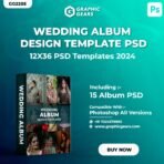 Download Wedding Album Design PSD Templates 2024 - 12X36 Album PSD Pack 13