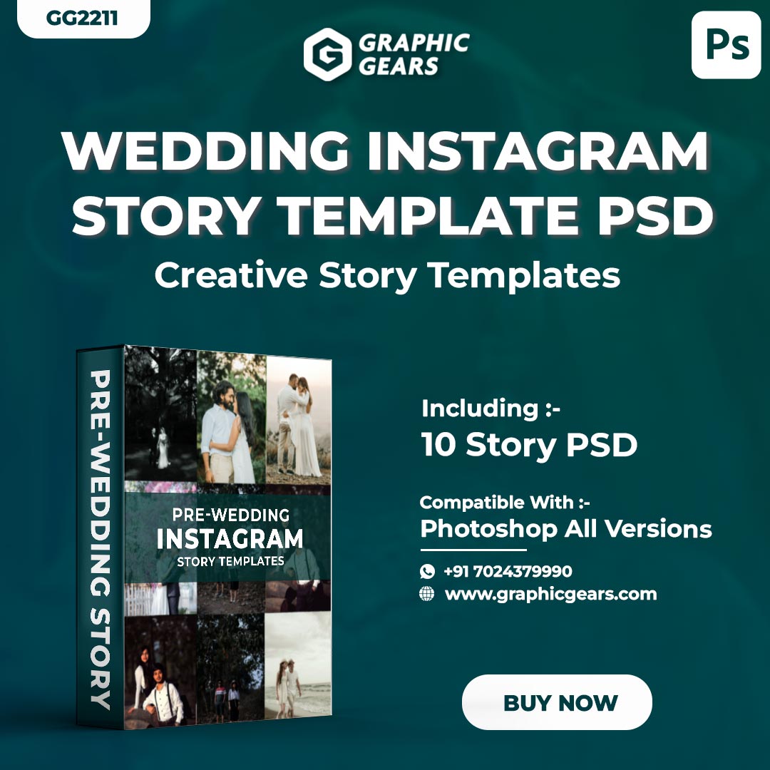 Pre-Wedding Instagram Story Template - Creative Instagram Story PSD Pack 04