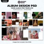 Download Wedding Album Design PSD Templates 2024 - 12X36 Album PSD Pack 21