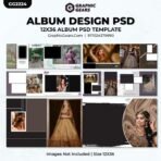Download Wedding Album Design PSD Templates 2024 - 12X36 Album PSD Pack 29