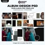 Download Wedding Album Design PSD Templates 2024 - 12X36 Album PSD Pack 30