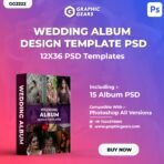 Download Wedding Album Design PSD Templates 2024 - 12X36 Album PSD Pack 27