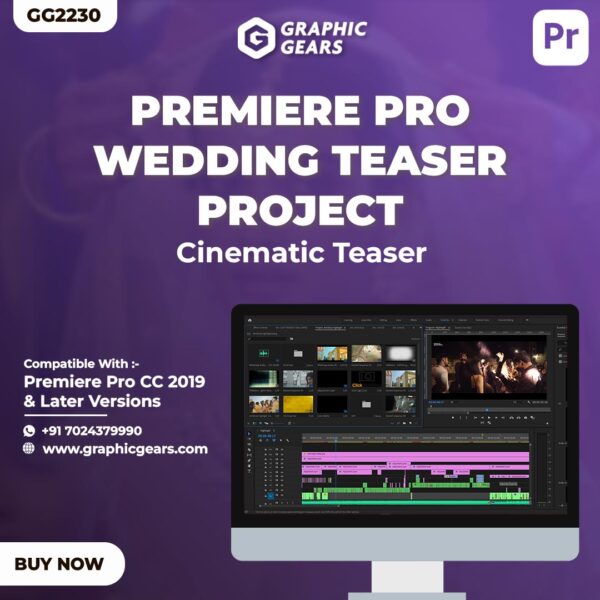 Cinematic Wedding Teaser Project For Premiere Pro - Cinematic Teaser GG2230