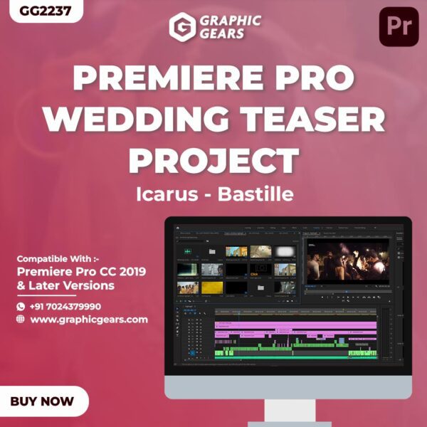 Cinematic Wedding Teaser Project For Premiere Pro - Cinematic Teaser Project - Icarus GG2237