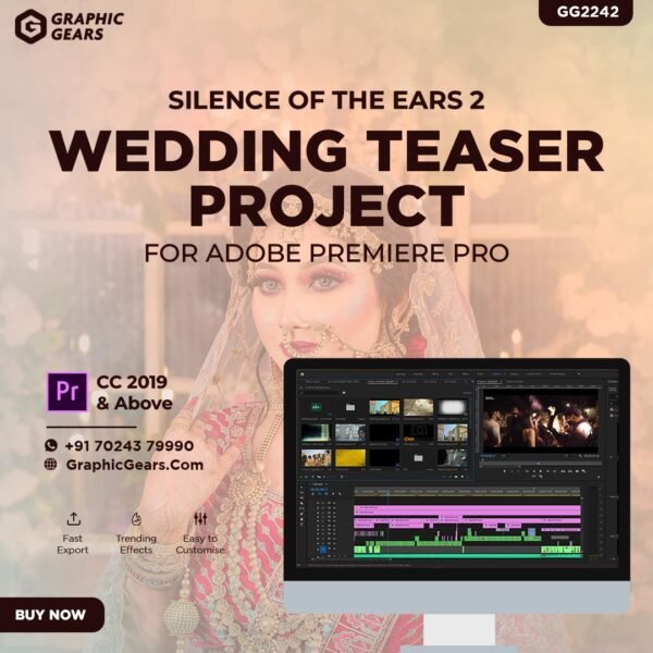 Wedding Teaser Premiere Pro Project - Cinematic Wedding Teaser Project GG2242